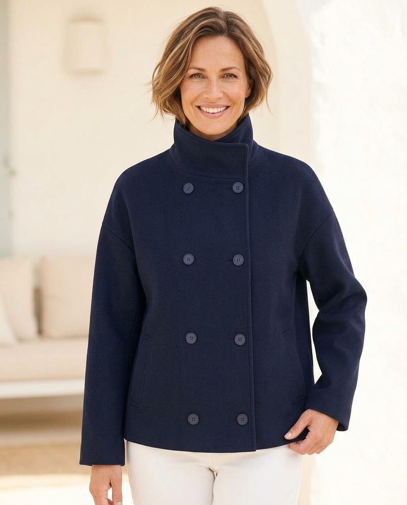 Witt Mode - Comel | Doppelreihige Kurzgeschnittene Jacke Damen