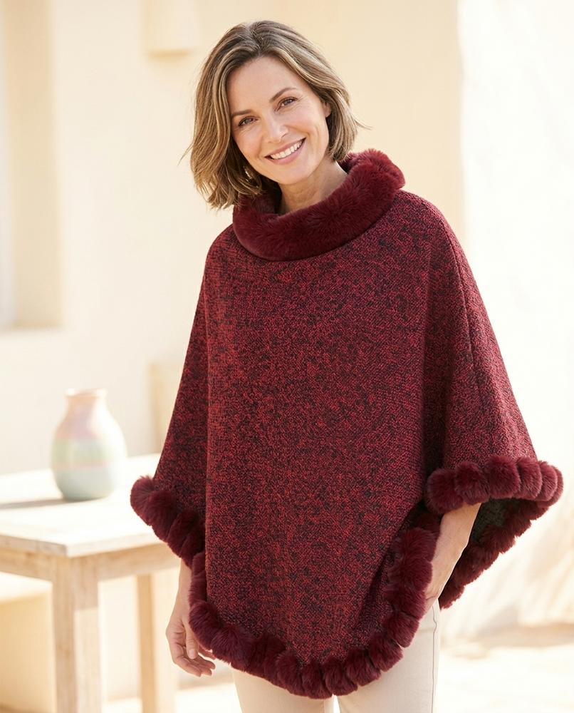 Witt Mode - Lysel | Pelzbesetzter Ärmelloser Pullover Damen