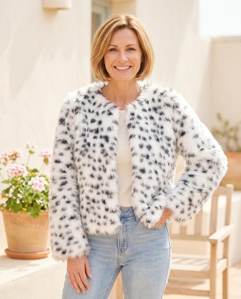 Witt Mode - Yovel | Gemusterte Plüsch Jacke Damen