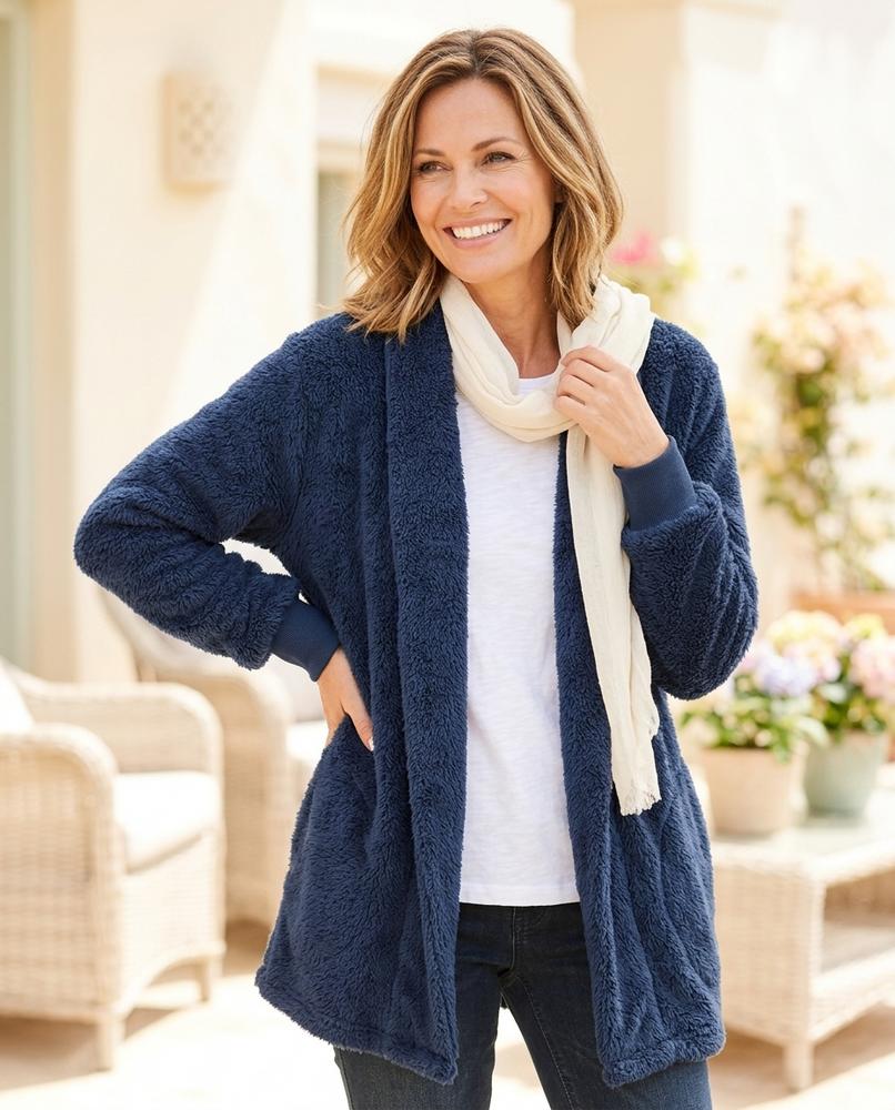 Witt Mode - Lamer | Plüschig Offen Cardigan Damen