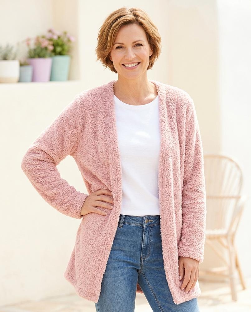Witt Mode - Lamer | Plüschig Offen Cardigan Damen