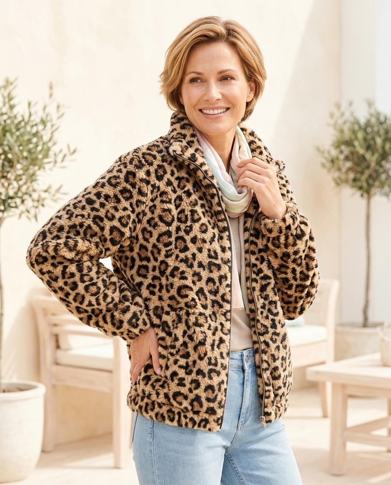 Witt Mode - Ellin | Plüschige Gemusterte Jacke Damen