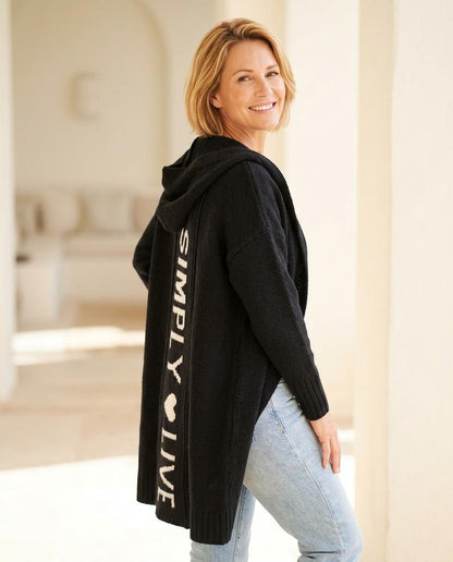 Witt Mode - Zeken | Gestrickter Langer Hoodie Damen