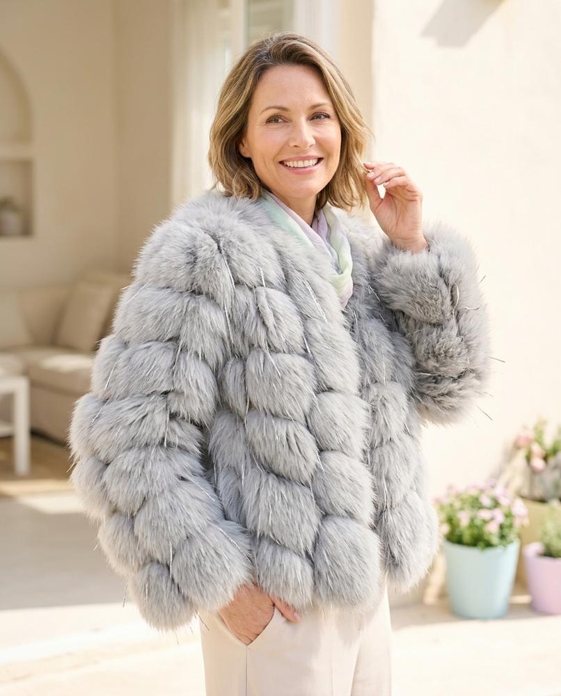 Witt Mode - Rimel | Gestuft Pelzig Jacke Damen