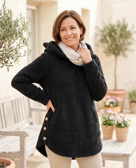 Witt Mode - Arral | Plüschiger Asymmetrischer Hoodie Damen