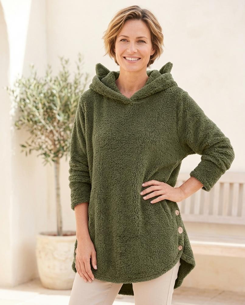 Witt Mode - Arral | Plüschiger Asymmetrischer Hoodie Damen
