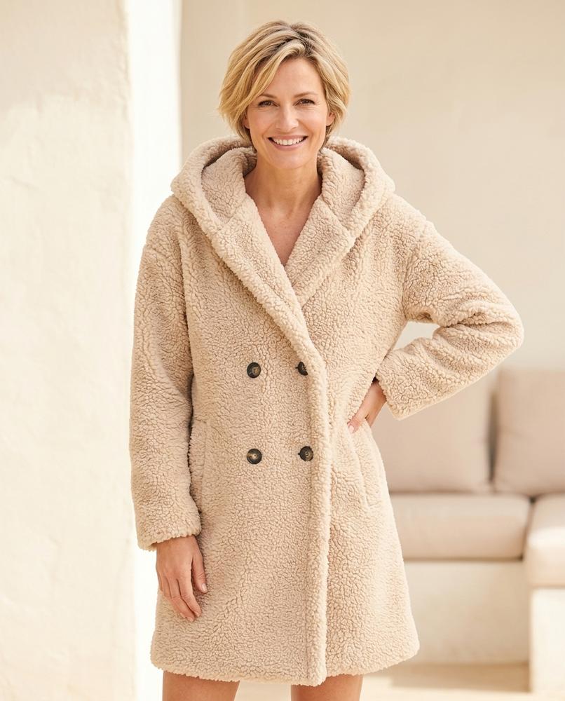 Witt Mode - Saver | Gefütterter Teddy Mantel Damen