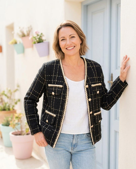 Witt Mode - Nemon | Kariert Paspeliert Jacke Damen