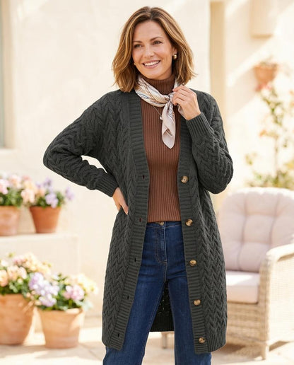 Witt Mode - Rosan | Strukturiert Geknöpft Strickjacke Damen