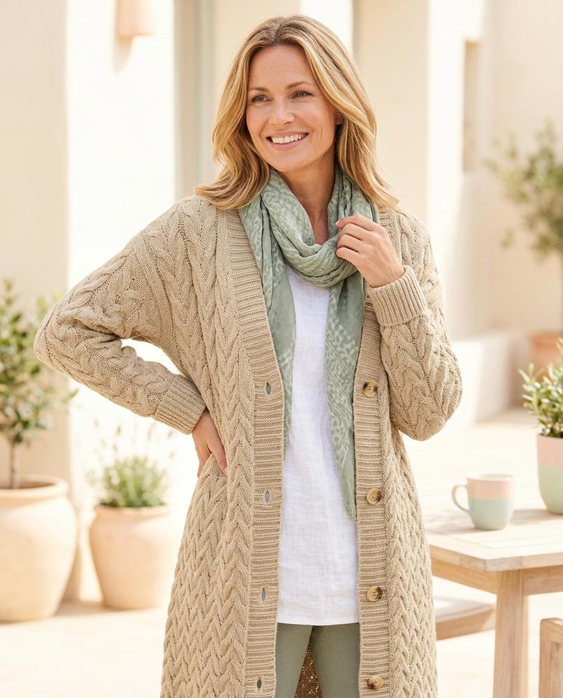 Witt Mode - Rosan | Strukturiert Geknöpft Strickjacke Damen