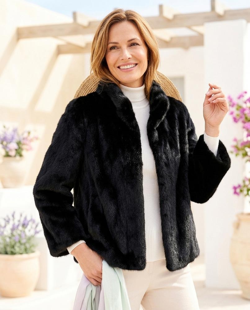 Witt Mode - Rolom | Stehkragen Webpelz Jacke Damen