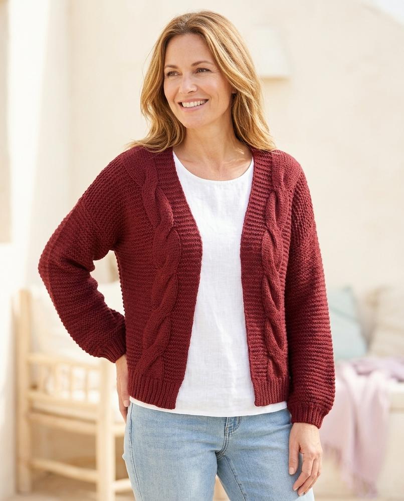 Witt Mode - Yoron | Strukturiert Verschlusslos Cardigan Damen