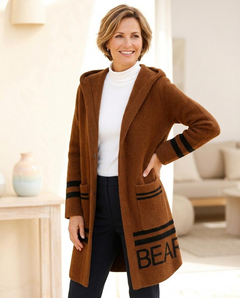Witt Mode - Viser | Bestickter Kapuzen Cardigan Damen