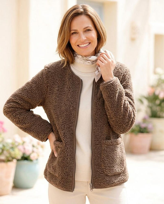 Witt Mode - Lysin | Strukturierte Kragenlose Jacke Damen