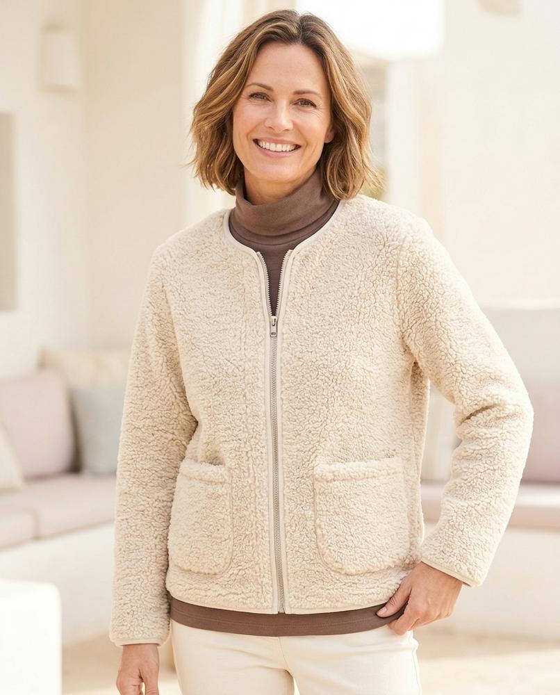 Witt Mode - Lysin | Strukturierte Kragenlose Jacke Damen