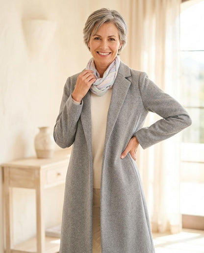 Witt Mode - Kemel | Knopfloser Woll Mantel Damen