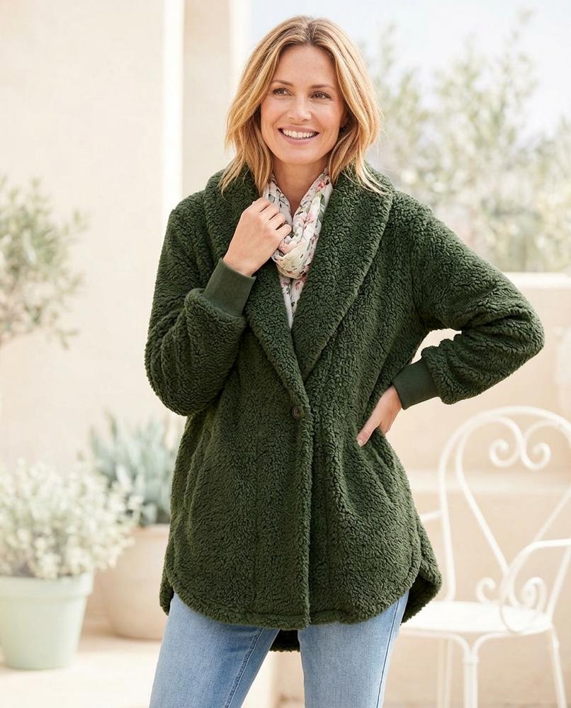 Witt Mode - Mamar | Asymmetrischer Plüschiger Cardigan Damen