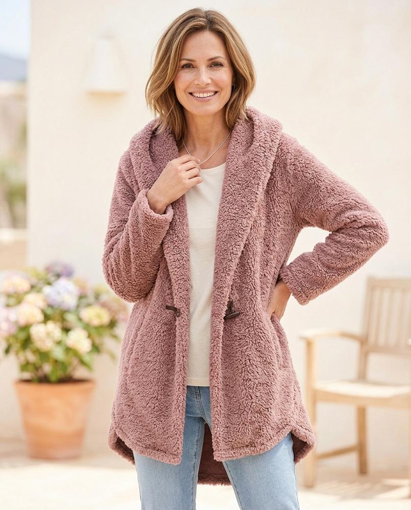 Witt Mode - Mamar | Asymmetrischer Plüschiger Cardigan Damen