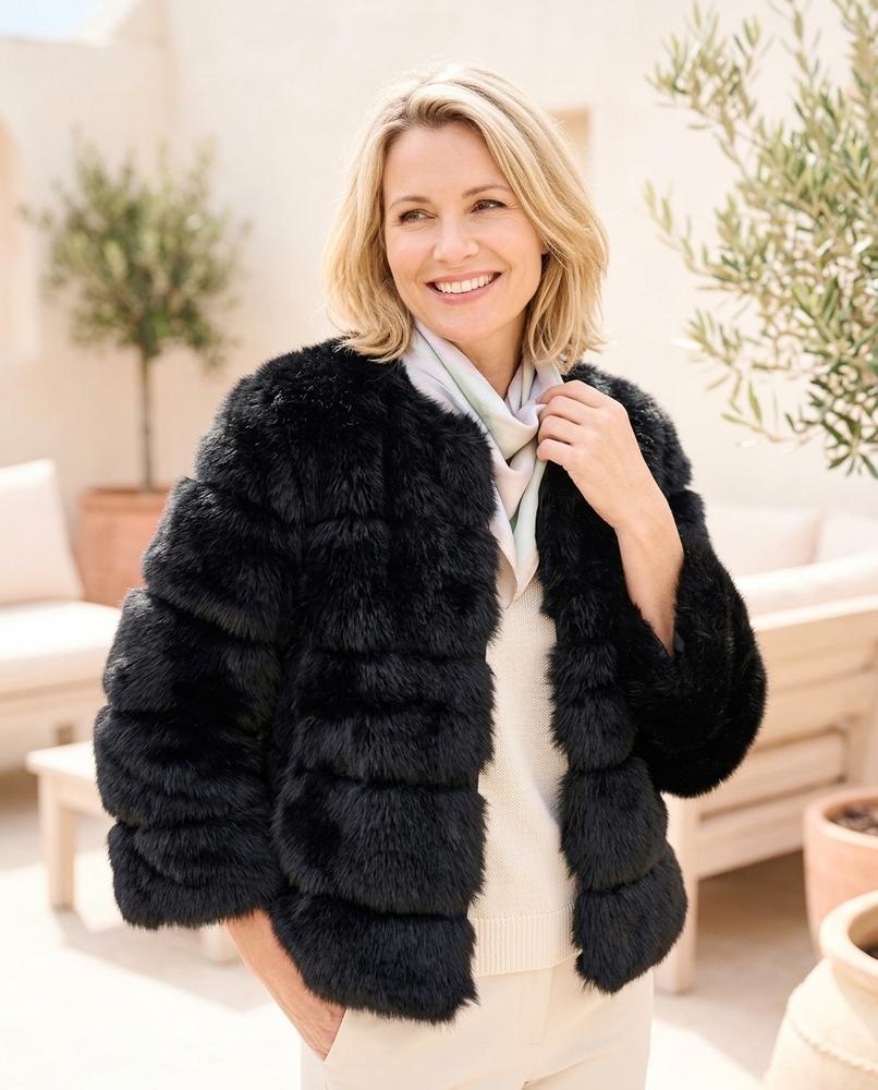 Witt Mode - Samar | Kragenlose Voluminöse Jacke Damen