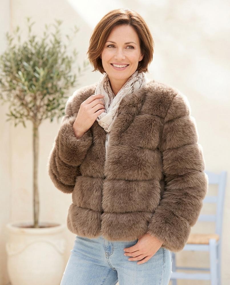 Witt Mode - Samar | Kragenlose Voluminöse Jacke Damen