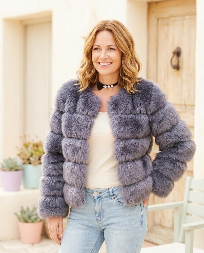 Witt Mode - Samar | Kragenlose Voluminöse Jacke Damen