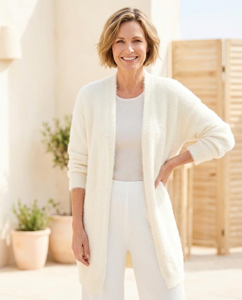 Witt Mode - Ellev | Langgeschnitten Gestrickt Cardigan Damen