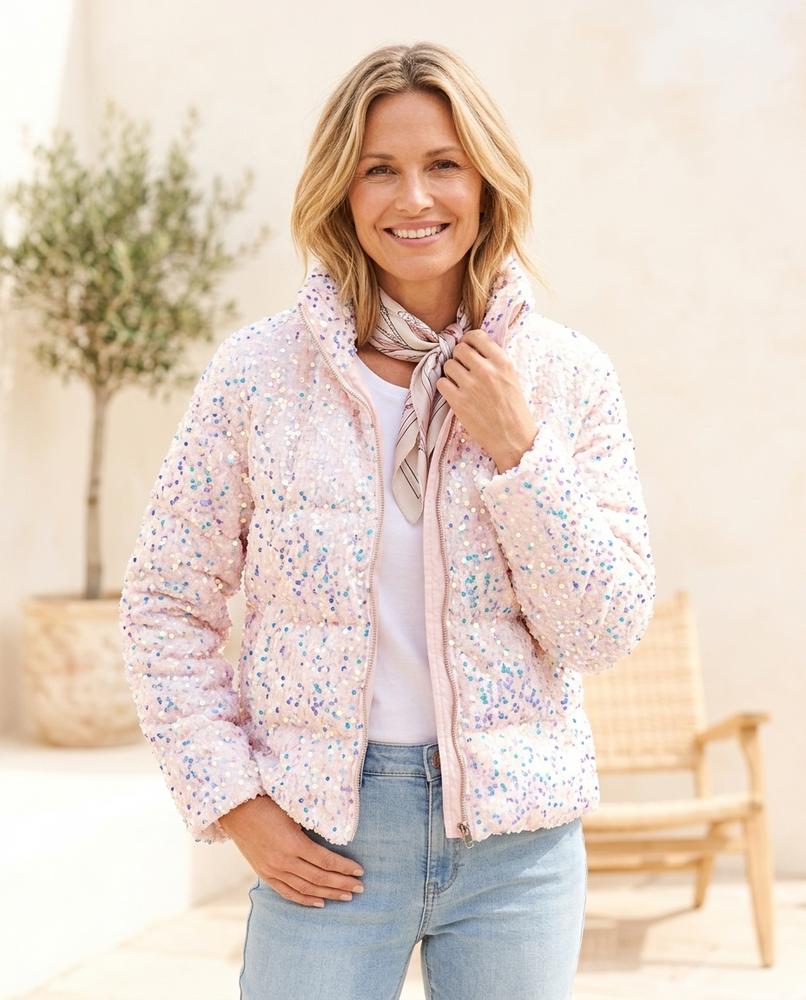 Witt Mode - Lalan | Paillettenbesetzt Hochgeschlossen Jacke Damen