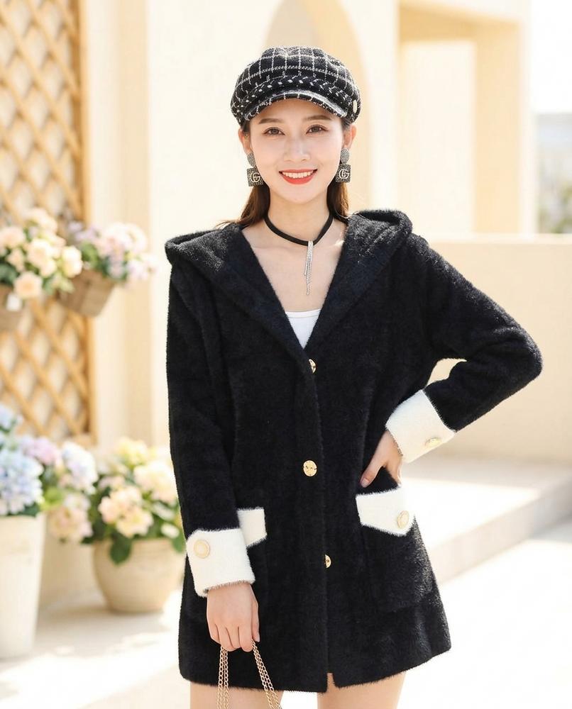 Witt Mode - Saven | Plüschig Geknöpft Cardigan Damen