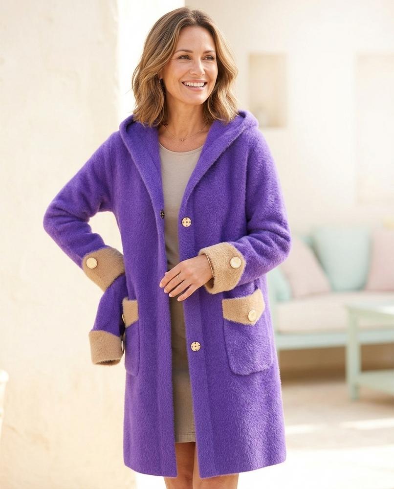 Witt Mode - Saven | Plüschig Geknöpft Cardigan Damen
