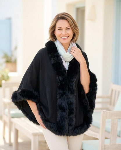 Witt Mode - Eahor | Pelzbesetzter Offener Cardigan Damen