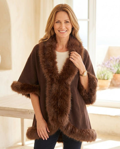 Witt Mode - Eahor | Pelzbesetzter Offener Cardigan Damen