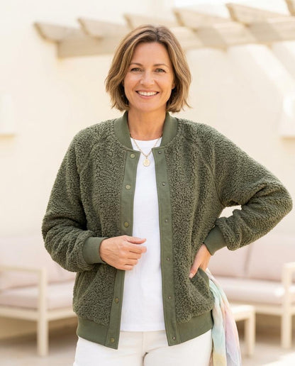 Witt Mode - Eamok | Geknöpfte Teddyfleece Jacke Damen