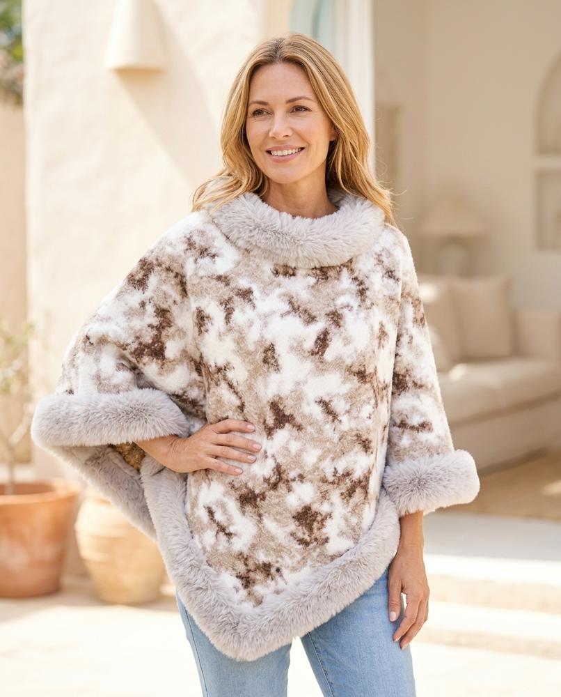 Witt Mode - Mitin | Asymmetrischer Pelzbesetzter Pullover Damen
