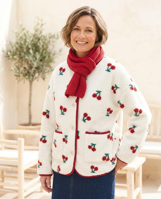Witt Mode - Eigus | Bestickt Plüschig Jacke Damen
