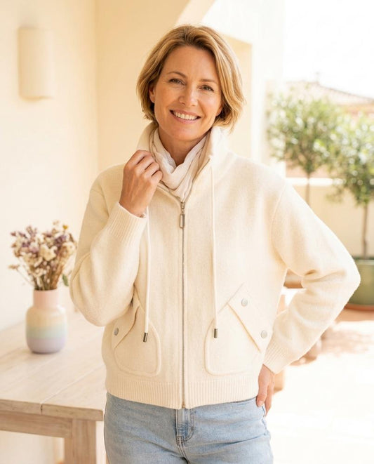 Witt Mode - Cuser | Hochgeschlossene Gestrickte Jacke Damen