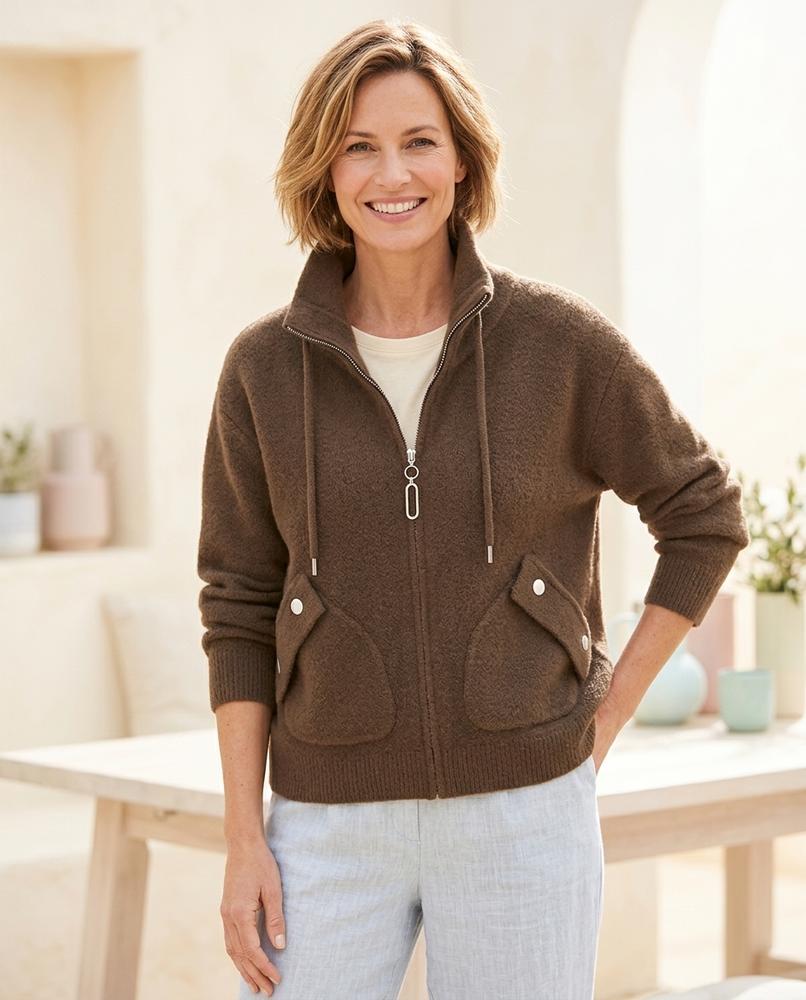Witt Mode - Cuser | Hochgeschlossene Gestrickte Jacke Damen