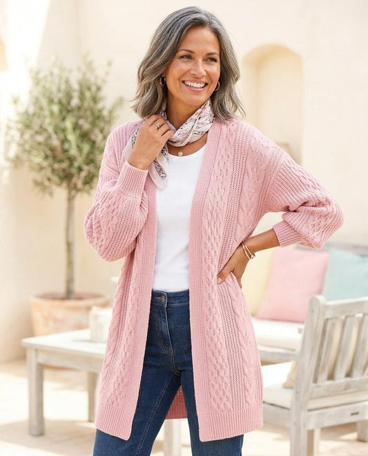 Witt Mode - Komid | Strukturierter Verschlussloser Cardigan Damen