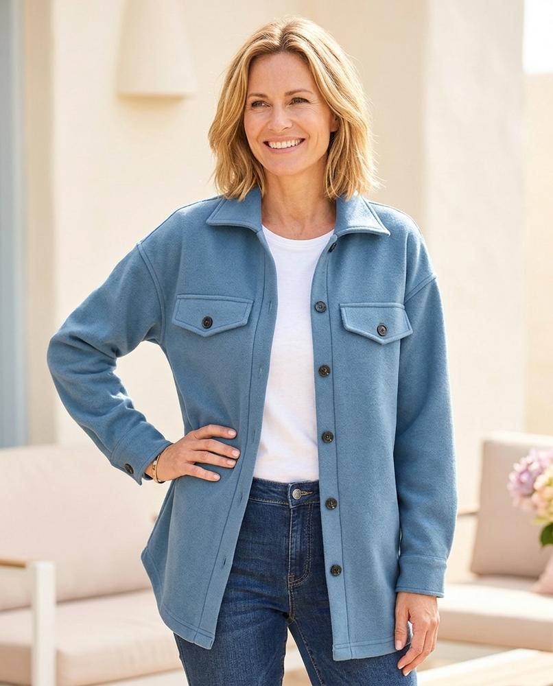 Witt Mode - Sifon | Geknöpft Gerade Geschnitten Jacke Damen