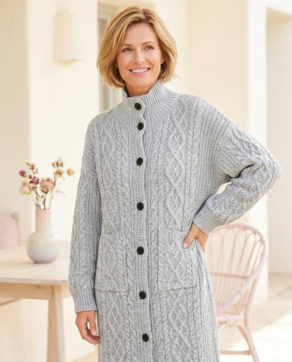 Witt Mode - Lemev | Langgeschnittener Strukturierter Cardigan Damen