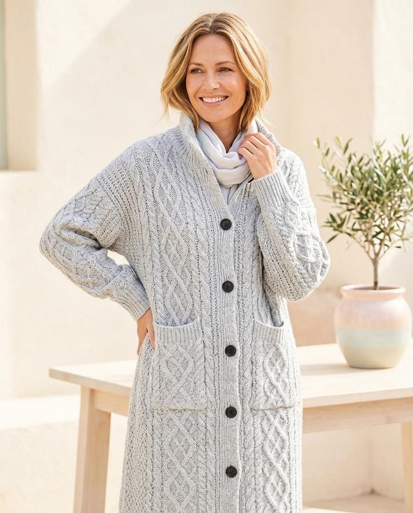 Witt Mode - Vubad | Langer Grobgestrickter Cardigan Damen