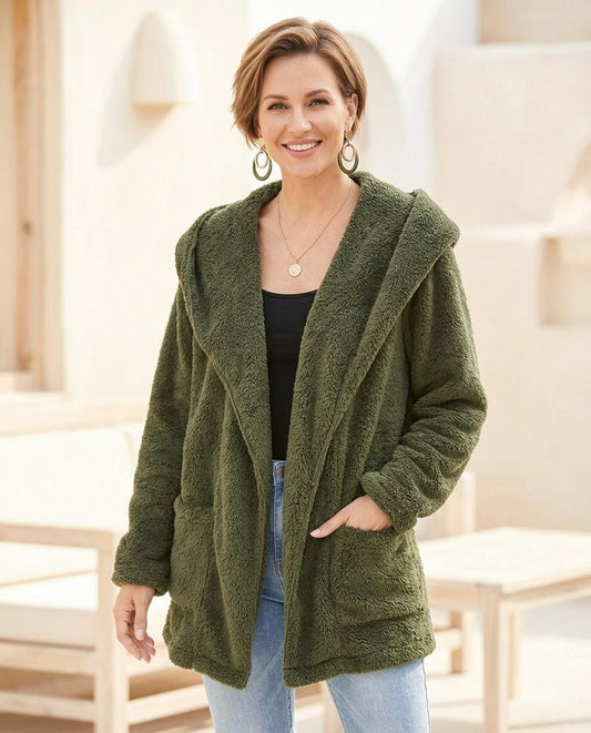 Witt Mode - Nusuk | Hochfloriger Offener Cardigan Damen