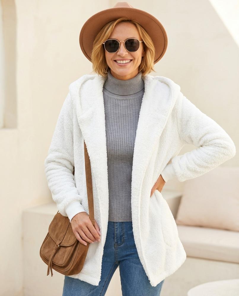 Witt Mode - Mezad | Offener Teddy Cardigan Damen