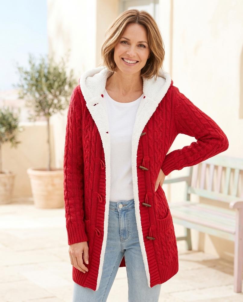 Witt Mode - Mamit | Gefütterte Strukturierte Strickjacke Damen