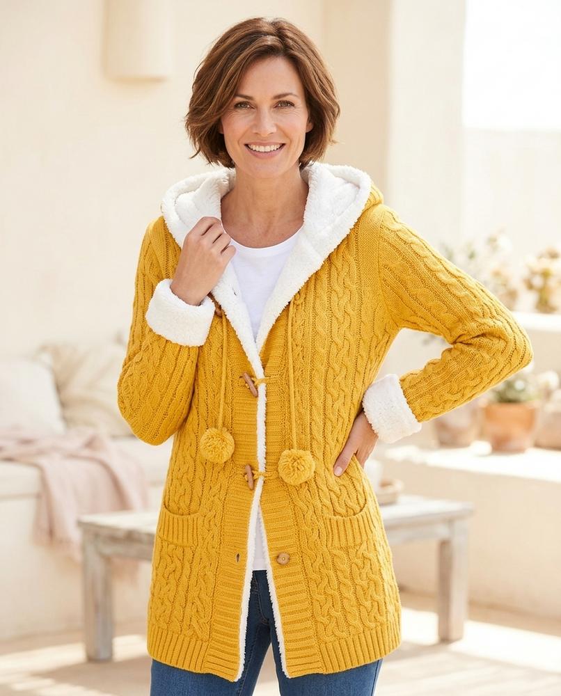Witt Mode - Mamit | Gefütterte Strukturierte Strickjacke Damen