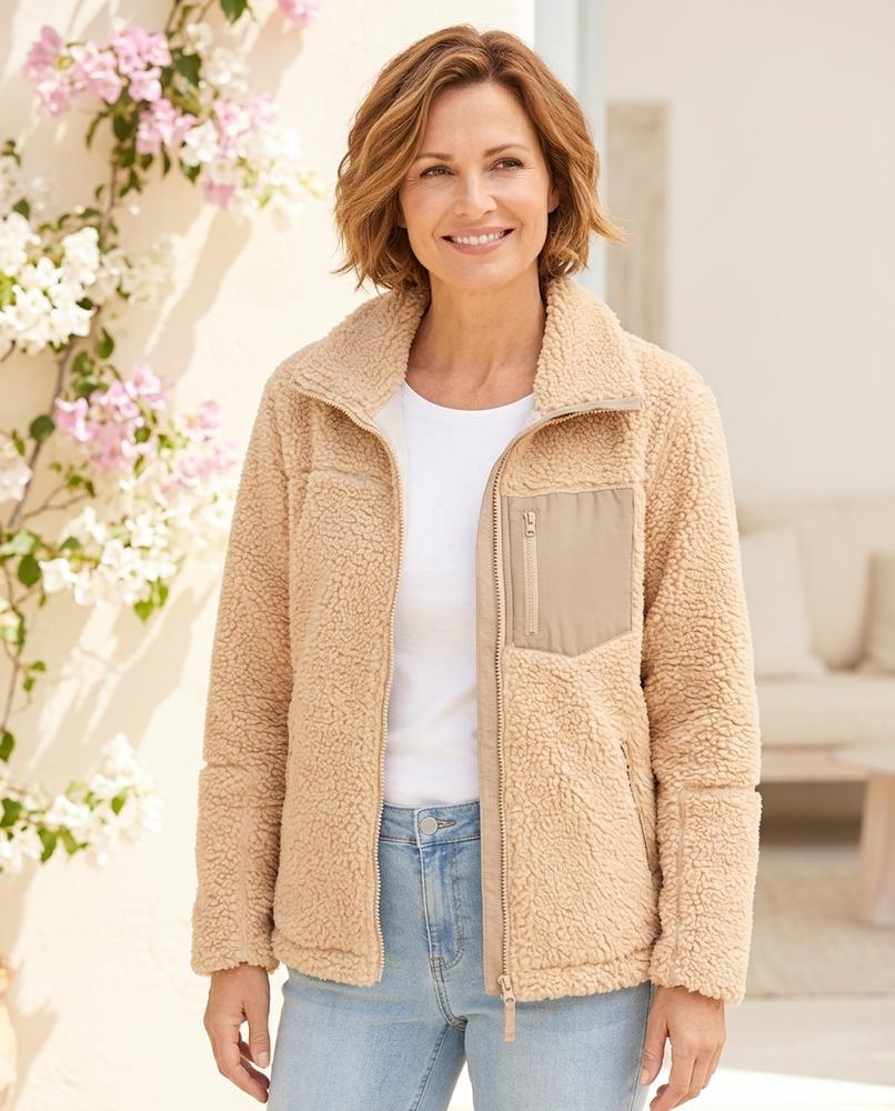 Witt Mode - Nihas | Langärmlige Teddyfleece Jacke Damen