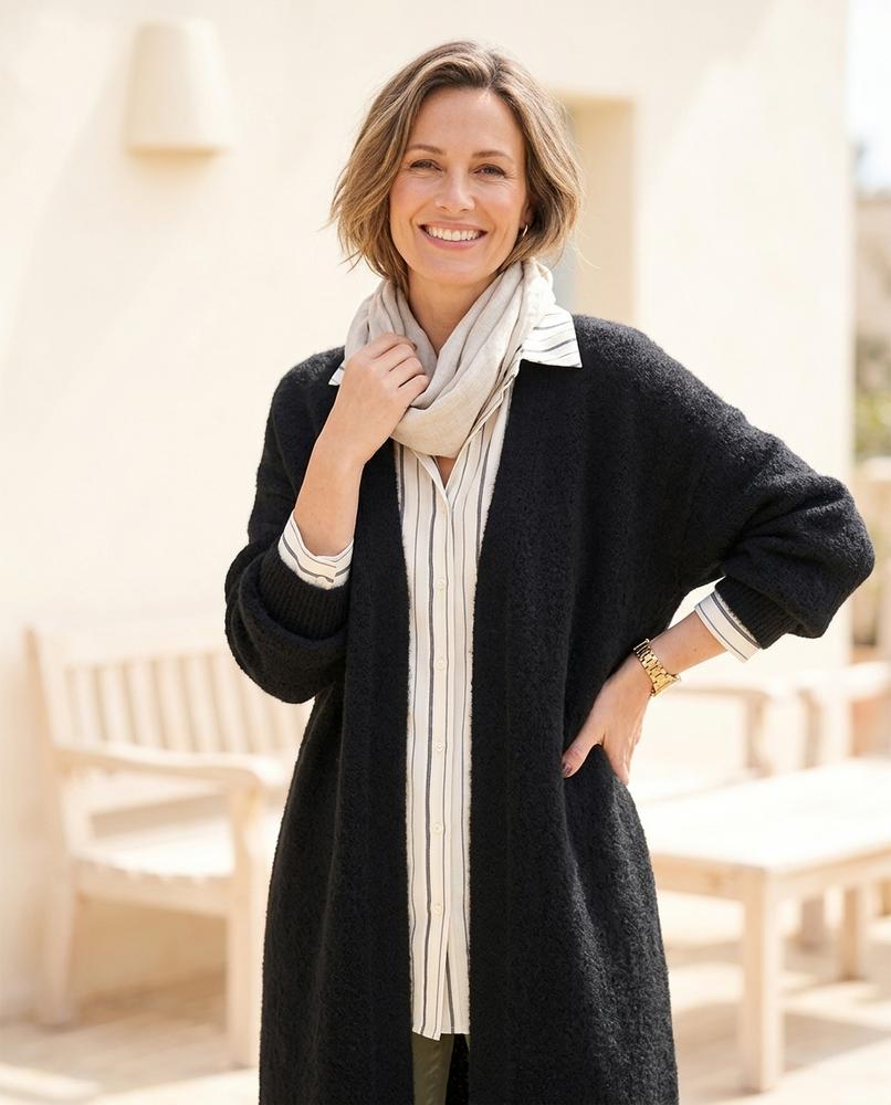 Witt Mode - Eolol | Langer Gestrickter Cardigan Damen