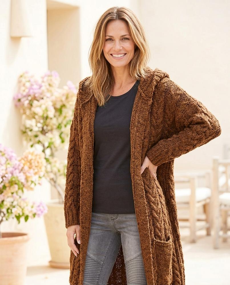 Witt Mode - Rudir | Grobgestrickte Lange Strickjacke Damen