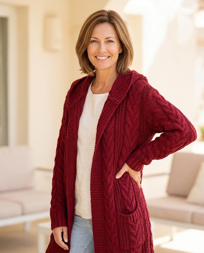Witt Mode - Rudir | Grobgestrickte Lange Strickjacke Damen