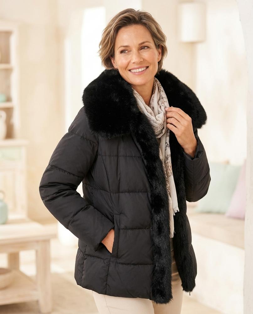 Witt Mode - Lehud | Pelzbesetzt Wattiert Jacke Damen