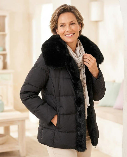 Witt Mode - Lehud | Pelzbesetzt Wattiert Jacke Damen